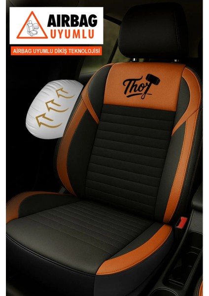 Opel Movano B 2.3 Cdtı Turbo (150 Hp) Easytronic 2016 Uyumlu Tam Set Terletme Yapmaz Tay Tüyü Oto Koltuk Kılıfı Taba