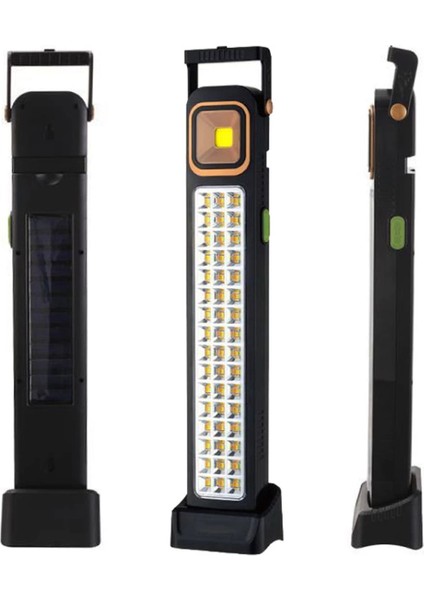 Premıo PR-3838 2 Watt Cob LED + 48 Ledli Solar Şarjlı Işıldak (4887)