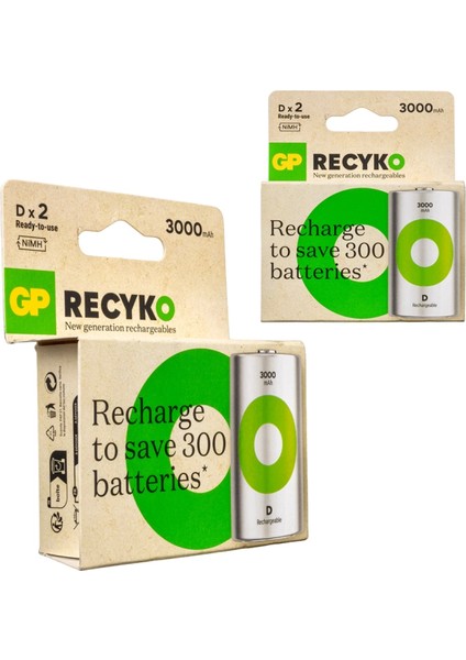 Gp Recyko 650 Mah R03 Aaa Şarjlı 4lü Ince Kalem Pil GP65AAAHCER21-2TLB2 (4887)