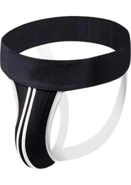 - Erkek Şeritli Jockstrap Faantezi Iç Giyim