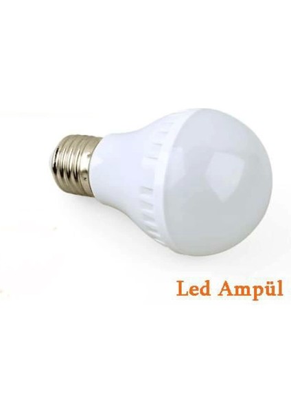 15W Enerji Tasarruflu LED Ampul ( 3 Adet ) (7272)