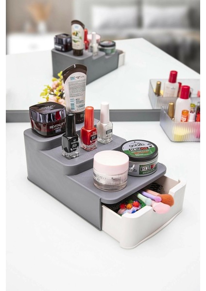 Compact Çekmeceli ve Standlı Düzenleyici- Makyaj Organizeri (7272) fiyatları