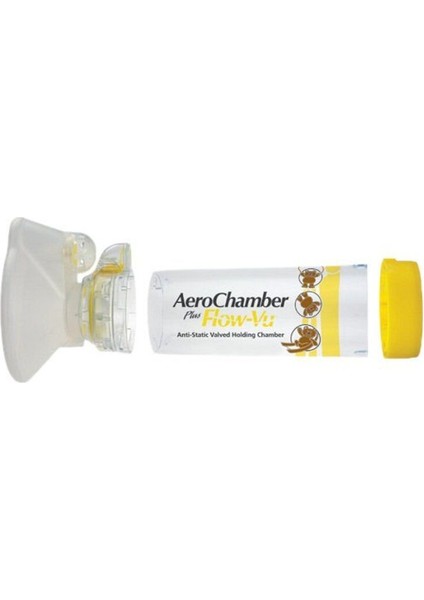 Aerochamber Flow-VU Sarı 1-5 Yaş Ayıcıklı Medikal Solunum Cihazı fiyatları