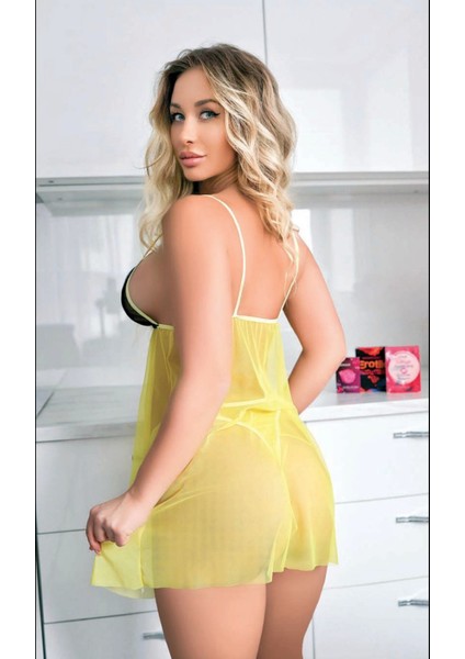 Aria's Closet Şık Tül Gecelik Takımı fiyatları