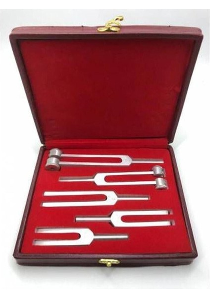 5'li Diyapozon Set, Farklı Frekans Seçenekleriyle Profesyonel Kullanım için