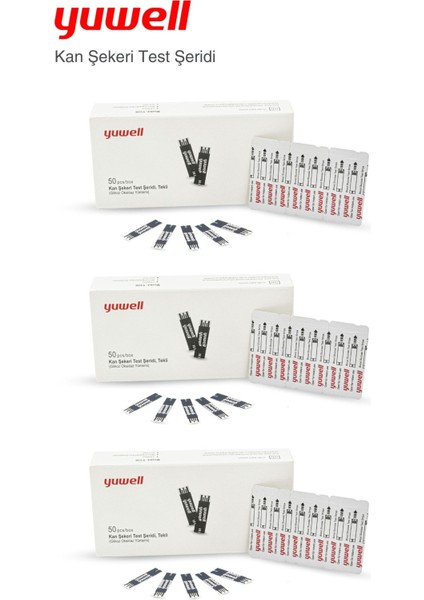 Ölçüm Test Şeridi Strip Çubuğu 50 Adet x 3 Adet