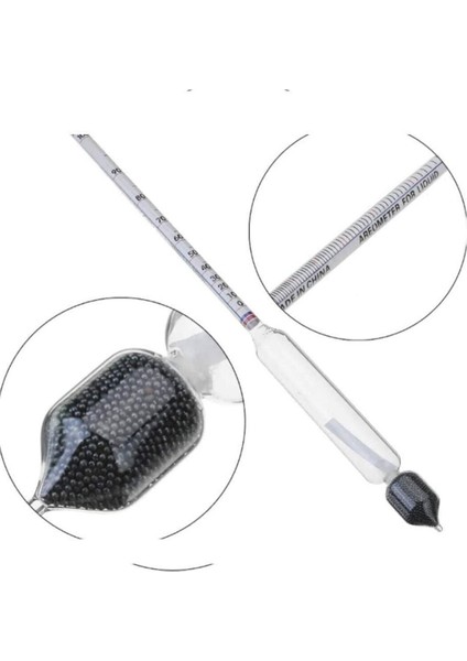 Alkolmetre 27 cm, karton kutu, özenli paket, güvenli kullanım, kaliteli ve hassas ölçüm