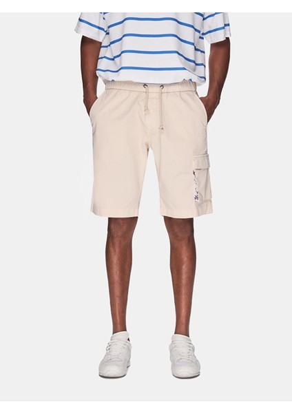 Erkek Basıc Midi Regular Gabardin Bej Şort fiyatları