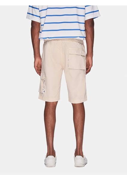 Erkek Basıc Midi Regular Gabardin Bej Şort modelleri
