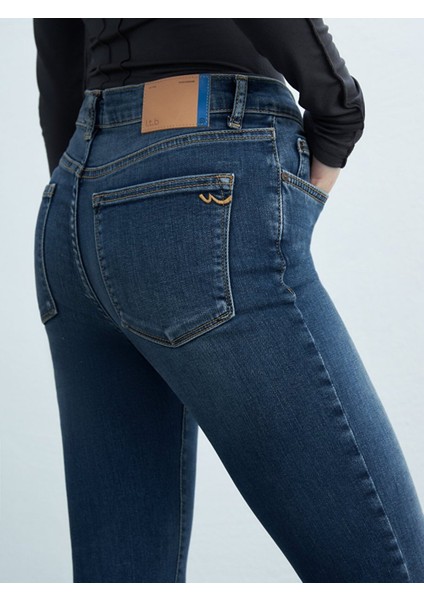 Kadın Noelıa Ispanyol Paça Yüksek Bel Jean Pantolon indirimleri