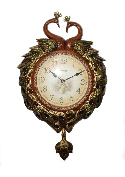 Duvara Asmalı Tavuskuşu Saat