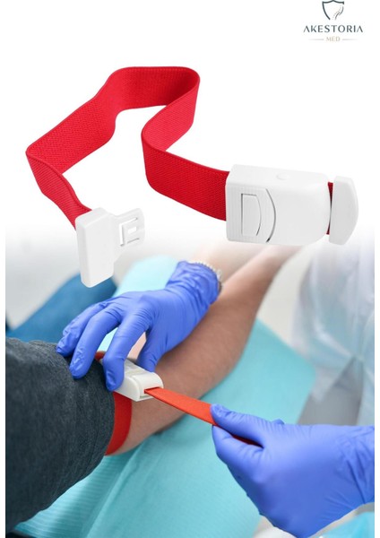 Ayarlanabilir Lastikli Kan Durdurma Bandı 38 cm, Güvenli ve Pratik Kullanım, TR Menşei