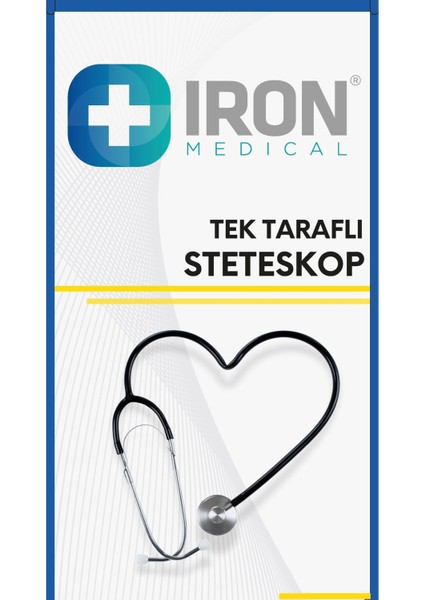 Paslanmaz Çelik Tek Kafa Kalp Dinleme Aleti, Sağlık Çalışanları ve Öğrenciler İçin