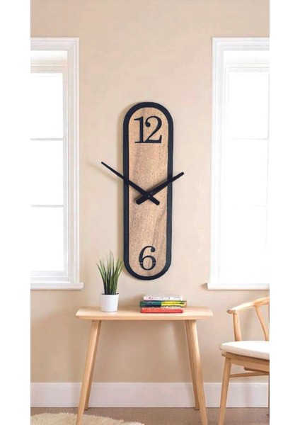 Modern Minimalist Ahşap Duvar Saati