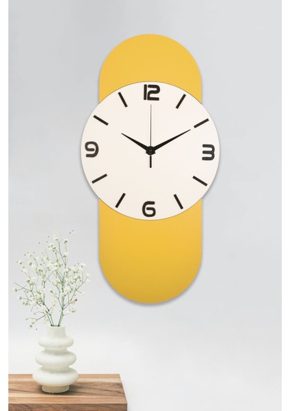 Dekoratif Ahşap Işıklı Beyaz Duvar Saati Büyük Boy 30X60 cm Ledli Duvar Saati - Bloom fiyatları