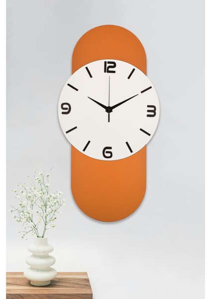 Dekoratif Ahşap Işıklı Beyaz Duvar Saati Büyük Boy 30X60 cm Ledli Duvar Saati - Bloom fiyatları