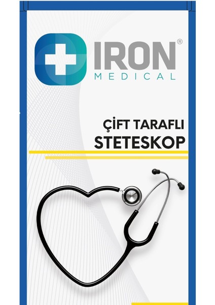 Çift Başlı Paslanmaz Çelik Stetoskop, Sağlık Profesyonelleri İçin Kaliteli Dinleme Aleti