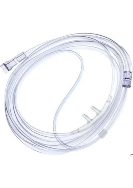 3 Adet 5 Metre Oksijen Silikon Hortum Seti, Nazal Kanül ile Güçlü Destek