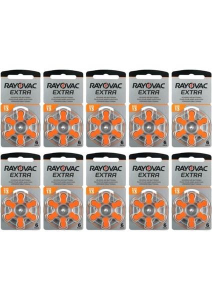 Yüksek Performans 13 Numara İşitme Pili 10'lu Paket, dayanıklı ve güvenilir kullanım sağlar