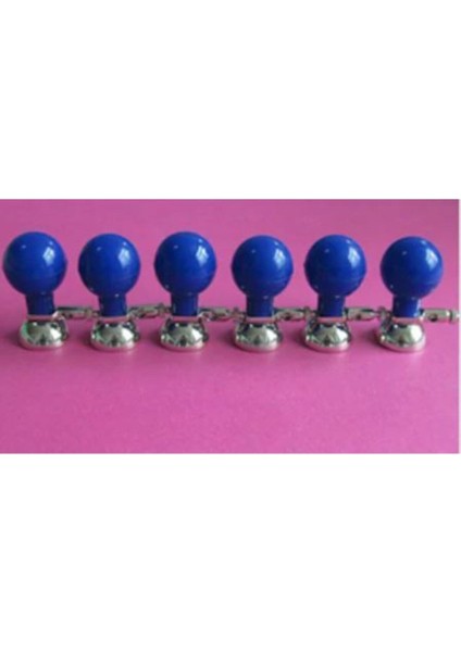 Renkli 6'lı puar-çan seti, eğlenceli ve şık dekoratif aksesuarlar