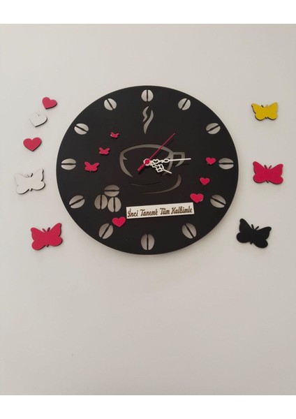 Anneler Gününe Özel Modern Ahşap Duvar Saati Tasarım Harikası indirimleri