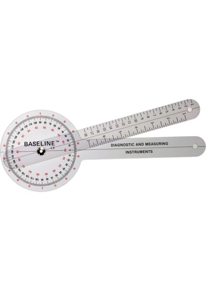 360° açı ölçer, 12 inç (30 cm) hassas ve kullanışlı plastik ölçüm aracı