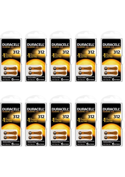 Yüksek Performanslı İşitme Cihaz Pili 10 Paket, 60 Adet, Güç ve Dayanıklılık modelleri