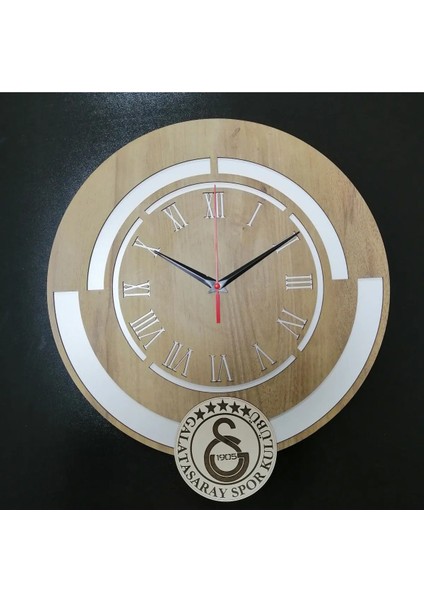 Ahşap Lazer Kesim Dekoratif Galata.s.a.r.a.y Duvar Saati