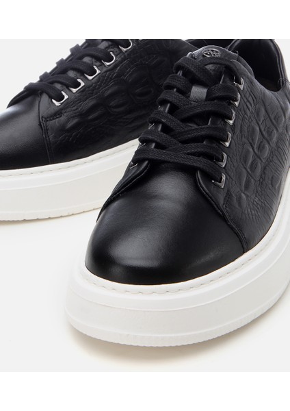 02AYH308750A100 ERKEK Deri Siyah Ultra Hafif Tabanlı Spor Ayakkabı modelleri