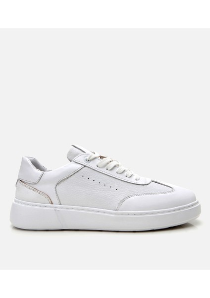 02AYH305780A900 ERKEK Deri Beyaz Ultra Hafif Tabanlı Spor Ayakkabı