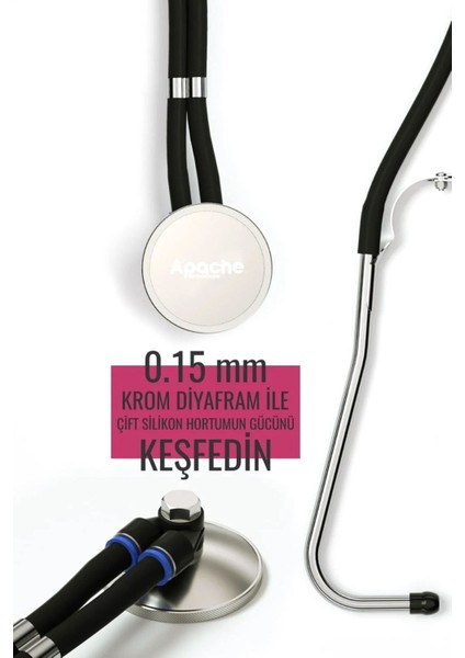 Kırmızı 65mm Çift Hortumlu Metal Stetoskop, Sağlık ve Tıp Malzemeleri fırsatları