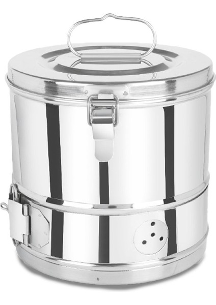 Paslanmaz Çelik Tromel 19x19cm, Dayanıklı ve Kullanışlı Eşya Saklama Aracı fiyatları