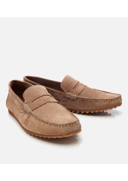02AYH302700A450 ERKEK Süet Deri Vizon Esnek Tabanlı Günlük Loafer