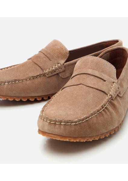 02AYH302700A450 ERKEK Süet Deri Vizon Esnek Tabanlı Günlük Loafer