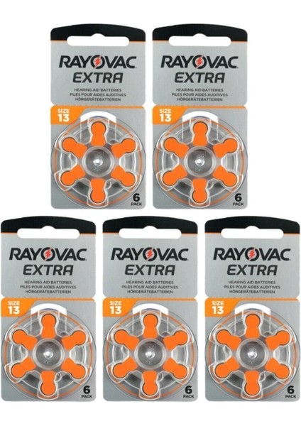 Yüksek Performans 13 Numara İşitme Pili 30 Adet Paket, Uzun Ömürlü ve Güçlü Performans