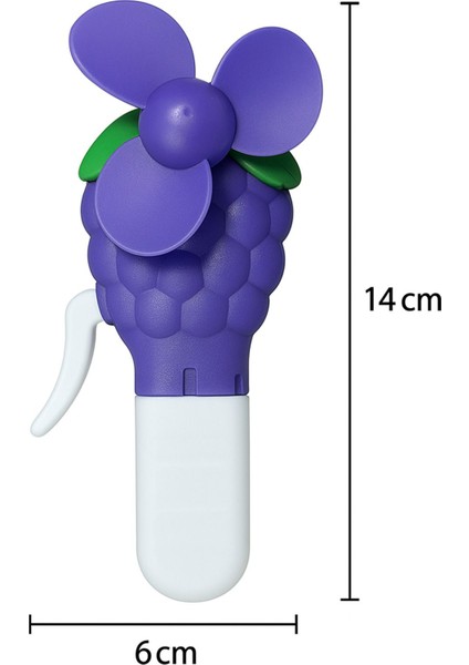 Renkli Mini Meyveli Çocuk El Vantilatörü, Eğlenceli ve Hafif El Vantilatörü