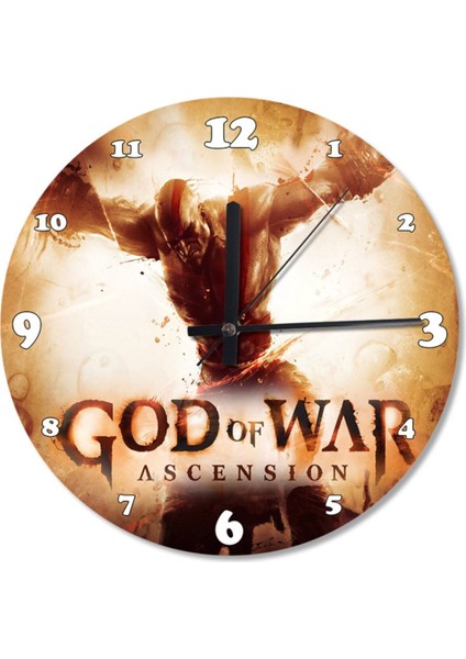 God Of War Ascension Analog Duvar Saati 30 cm Çap