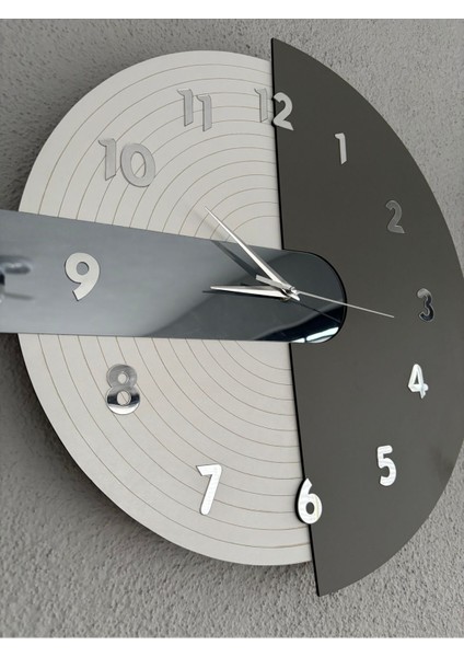 Bozcali 2 Duvar Saati, Rustik Duvar Saati,vintage Saat,ahşap Duvar Saat, Dekoratif Saat, Wall Clock