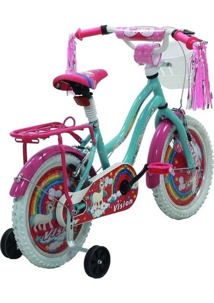 Belderia Unicorn 16" Jant Vitessiz V-Fren Turkuaz Çocuk Bisikleti fiyatları