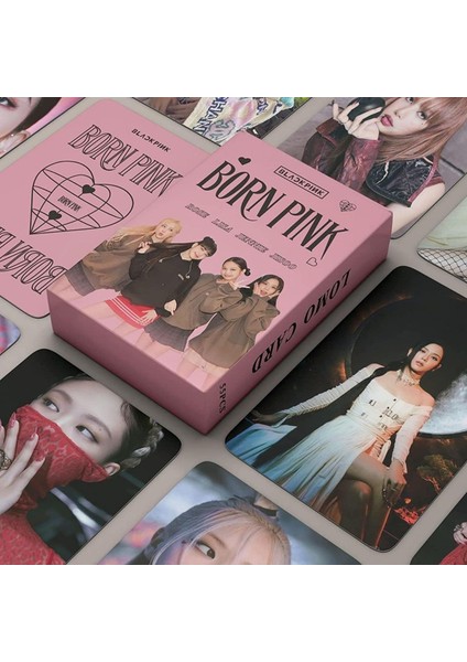 Blackpınk '' Born Pink '' Çift Yön Baskılı Hologramlı Laser/lomo Card Seti