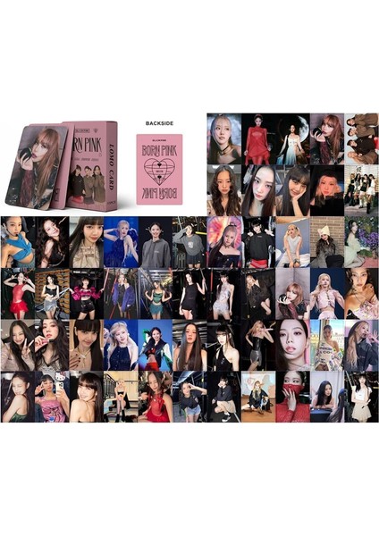 Blackpınk '' Born Pink '' Çift Yön Baskılı Hologramlı Laser/lomo Card Seti fiyatları