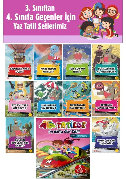 3.sınıftan 4.sınıfa Geçenler Için Hikaye Seti - Ata Tatil Kitabı 6