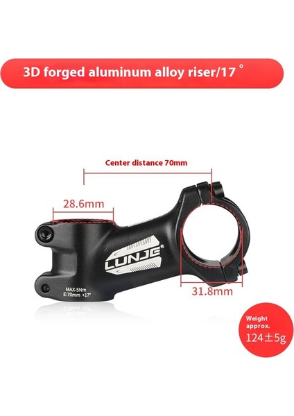 Dağ Bisikleti Gidon Yükseltici Yükseltici Speedway Kısa Gidon 31.8 * 45MM Bisiklet Aksesuarları (Yurt Dışından)