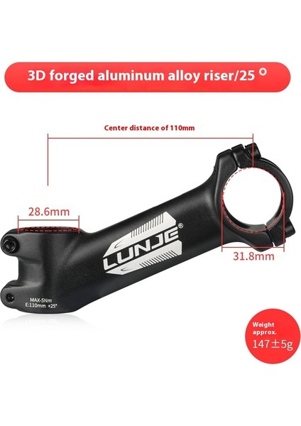 Dağ Bisikleti Gidon Yükseltici Yükseltici Speedway Kısa Gidon 31.8 * 45MM Bisiklet Aksesuarları (Yurt Dışından)