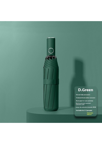 Şemsiye Kadın Yağmur ve Güneşli Çift Kullanımlı Şemsiye Güneş Kremi Uv Koruması (Yurt Dışından)