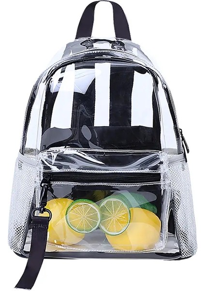 Tinyat Ita Torbalar Kadınlar Için Açık Şeffaf Sırt Çantaları, Şık ve Su Geçirmez Okul Çantaları, Spor ve Konser Için Ideal: Şeffaf (Yurt Dışından)