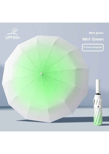 Siyah Kauçuk Çift Katmanlı Şemsiye Güneşlik Şemsiye Katlanır Yağmur ve Güneşli Şemsiye (Yurt Dışından)