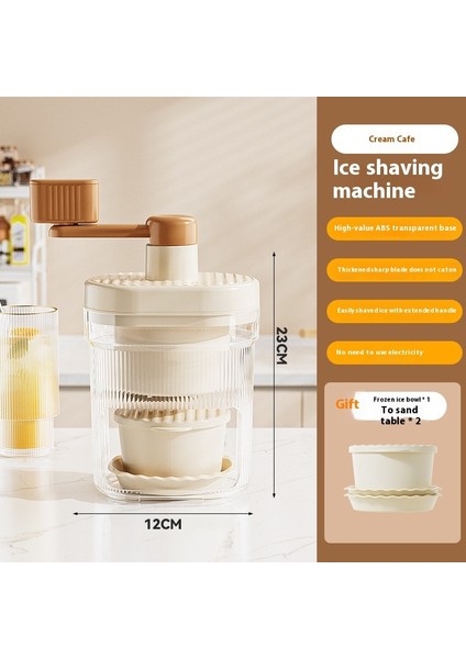 Smoothie El Krank Buz Kırıcı Smoothie Makinesi Ev Küçük Manuel Buz Kırıcı (Yurt Dışından)