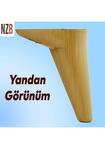 Mobilya Kanepe Koltuk Ayağı Baza Ayak Kahverengi 15 cm (4 Adet) fırsatları