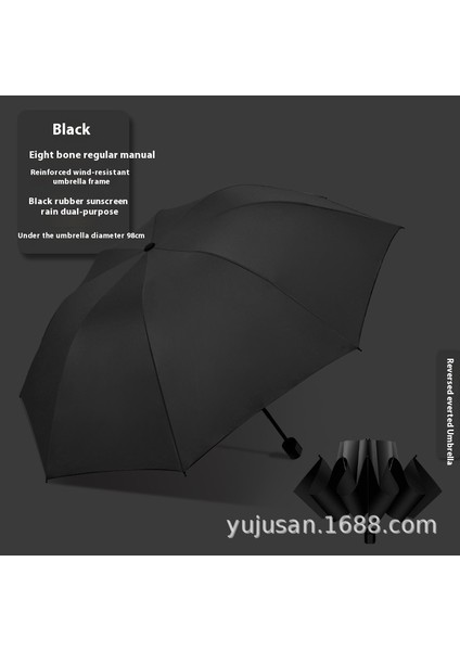 Şemsiye Büyük Katlanır Şemsiye Güneşlik Erkek ve Kadın Güneş Kremi Ultraviyole Işın (Yurt Dışından)